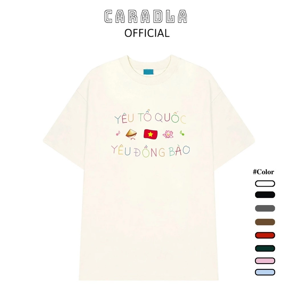Áo Thun, Áo Phông Unisex Tay Lỡ CARADLA Mã TN PLAYER Chất Cotton Mềm Mịn Co Dãn Thoáng Mát Form Rộng