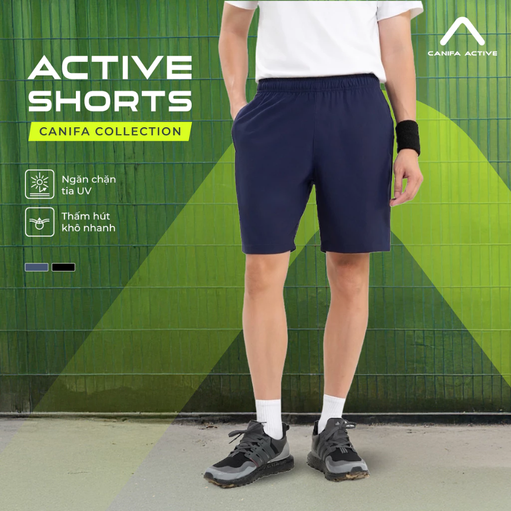 Quần short thể thao nam CANIFA dáng suông nhẹ thoáng 8BS26S005