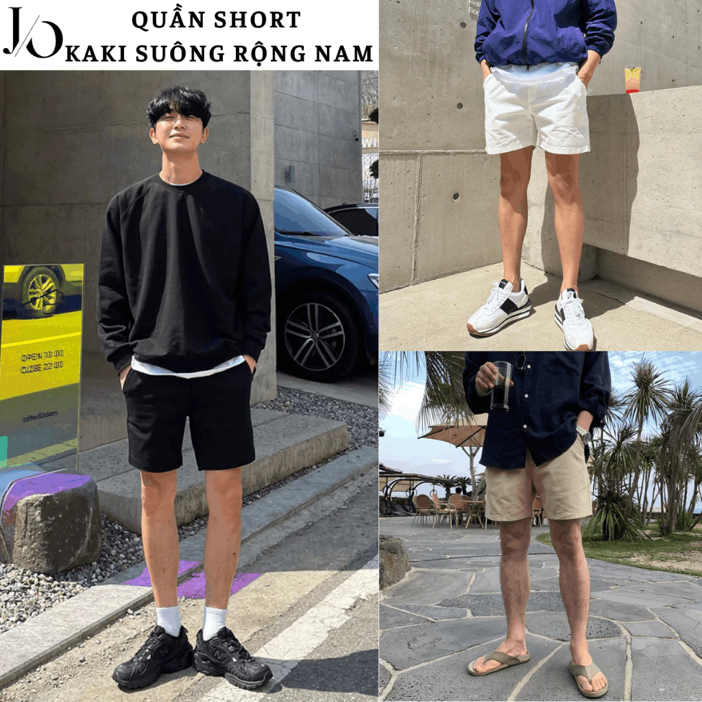 Quần Short Kaki Nam Cạp Chun Dây Rút Vải Kaki Dù Nam Unisex BIGSIZE Form Ngắn Trên Gối Đi Biển JEAN