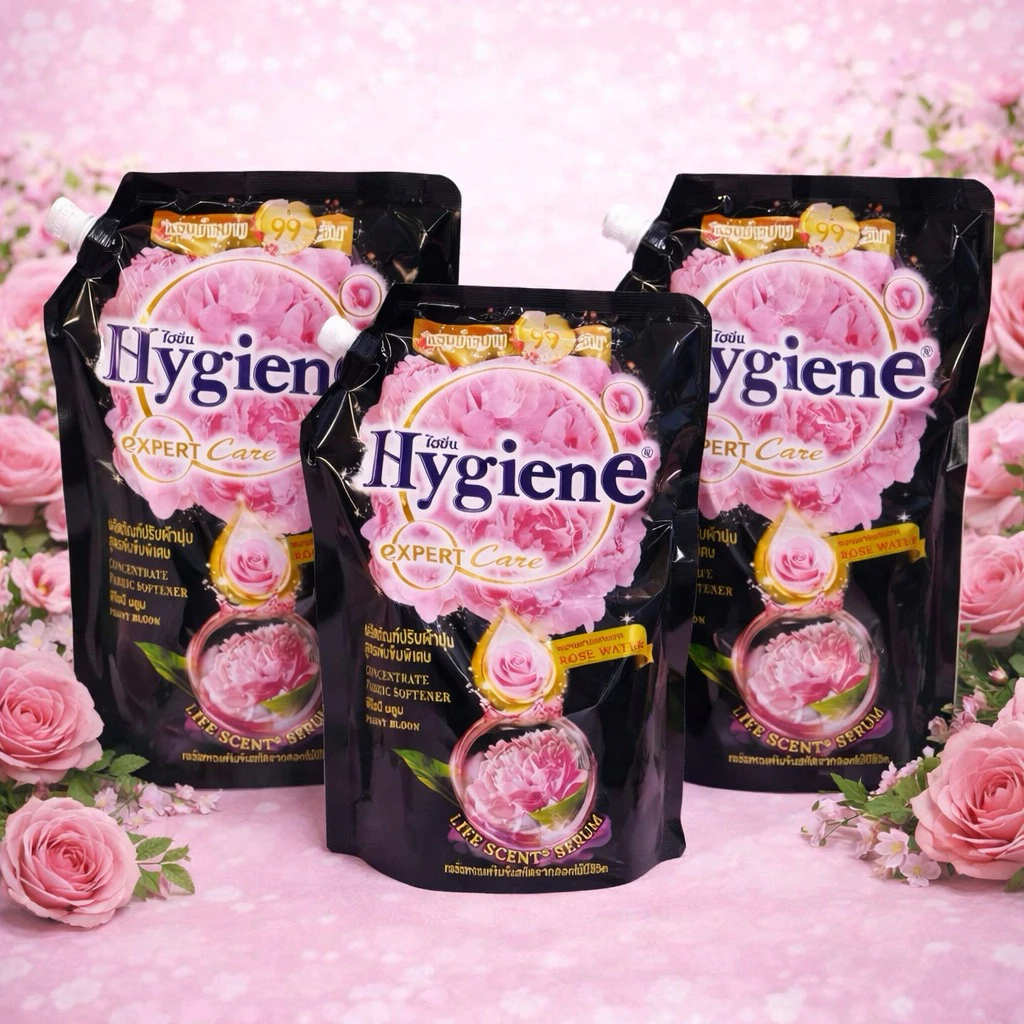 Combo 3 Túi Nước Xả Vải Hygiene Expert Care Milk Serum 1100ml/Túi Hỗ Trợ Mềm Vải Gấp 5 Lần