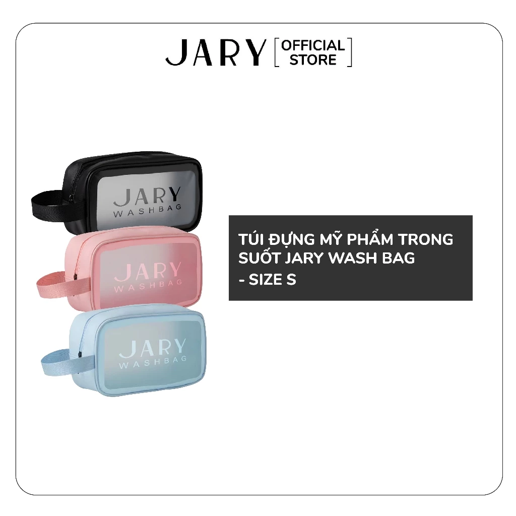 Túi đựng mỹ phẩm trong suốt Jary Cosmetics Washbag