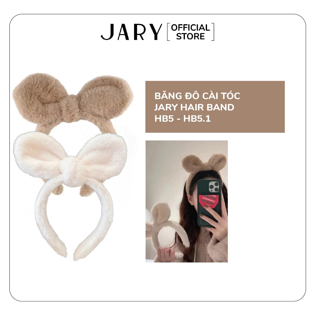 Băng Đô Cài Tóc Hình Nơ Jary Hair Band - HB5 - HB5.1