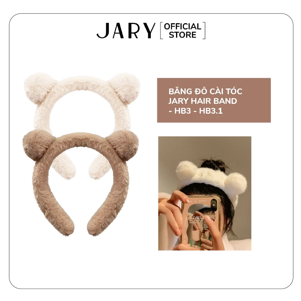 Băng Đô Cài Tóc Tai Gấu Tròn Jary Hair Band - HB3 - HB3.1