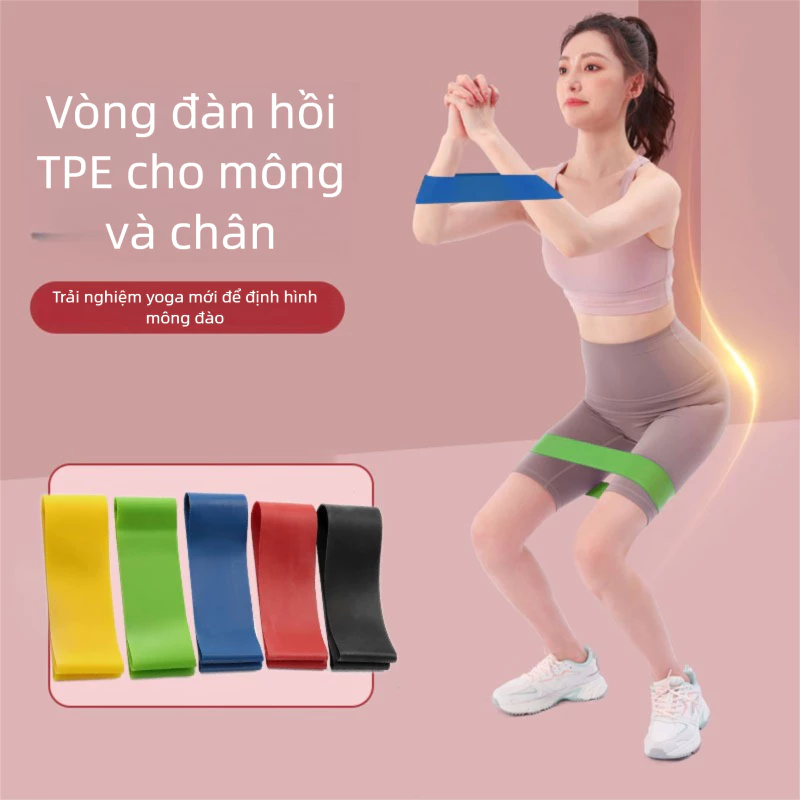 Dây kháng lực tập chân mông, dây mini Band, đồ dùng thể thao tại nhà, vòng cao su đàn hồi thể lực giá rẻ
