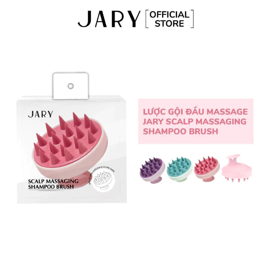 Lược gội đầu massage Jary Scalp Massaging Shampoo Brush (Màu bất kì)