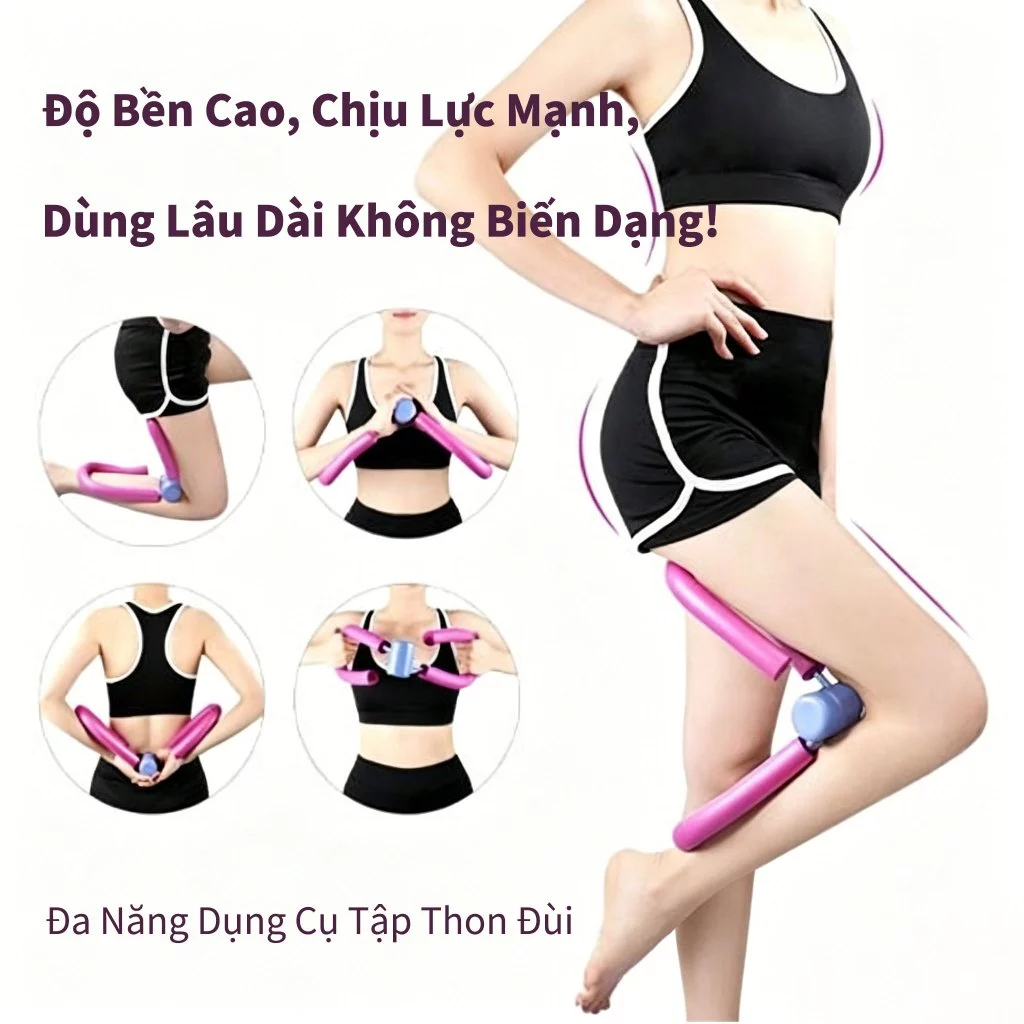 Dụng Cụ Tập Đùi Mông Chân Kẹp Tập Yoga Gym Hỗ Trợ Các Nhóm Cơ Vùng Hông Và Chân