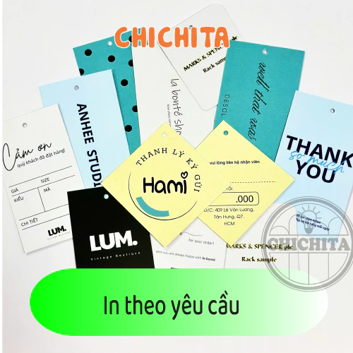 Thẻ tích điểm, card , tag in theo yêu cầu - CHICHITA