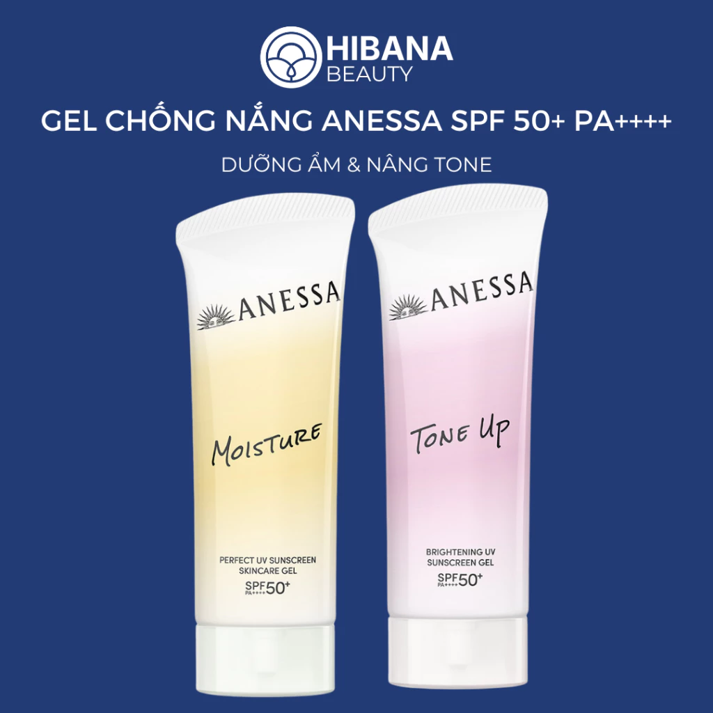 Gel chống nắng nâng tông suốt 8H & hiệu chỉnh sắc tím Anessa Tone Up UV Gel SPF50+ PA++++ 90g