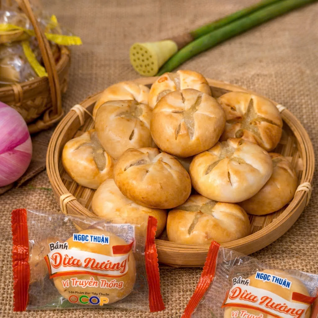 Bánh Dừa Nướng Truyền Thống, Nguyên Bản Vị Dừa, Thơm Lừng 400g | Ngọc Thuận