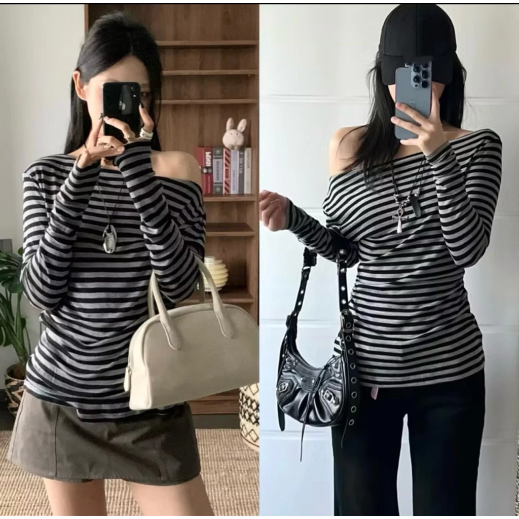 Áo THUN GIẤY MỎNG NHẸ cute tay dài cho nữ siêu xinh tôn dáng