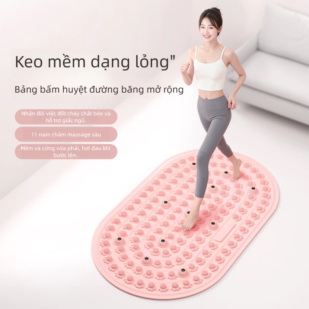 Thảm Massage Chân, Chất Liệu Silicon Đàn Hồi Cao Điều Hoà Lưu Thông Khí Huyết, Tại Nhà Chống Trượt Dễ Vệ Sinh