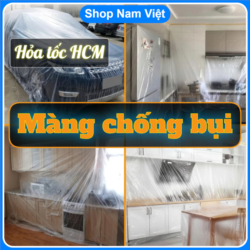 Màng PE Bọc Nội Thất, Giường, Tủ, Tivi, Bàn Ghế Chống Bụi Chống Nước Khi Thi Công