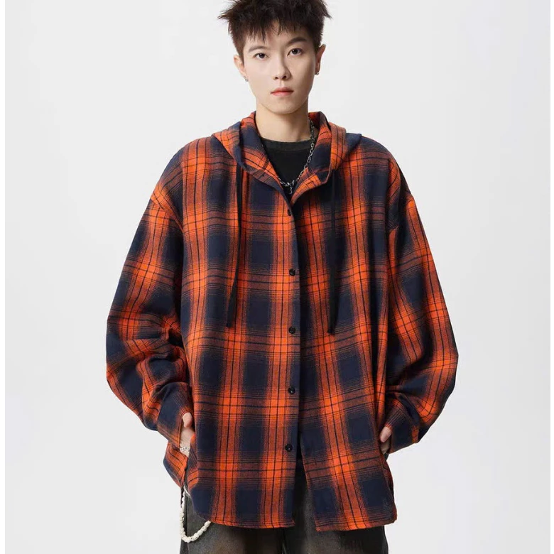 Áo khoác sơ mi chống nắng nam nữ chất liệu caro nỉ flannel form rộng che nắng cách nhiệt tốt mẫu 2026 Bảo Đăng.