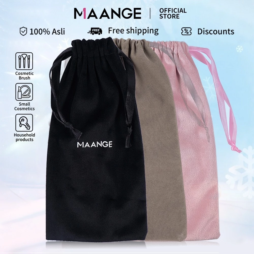 Túi đựng cọ trang điểm nhung MAANGE dung tích lớn, tiện lợi khi đi du lịch 51872