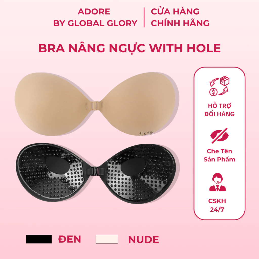 Miếng Dán Ngực Tạo Khe Cài Trước Adore Bra With Hole – Bí Quyết Tự Tin Vòng 1 Quyến Rũ