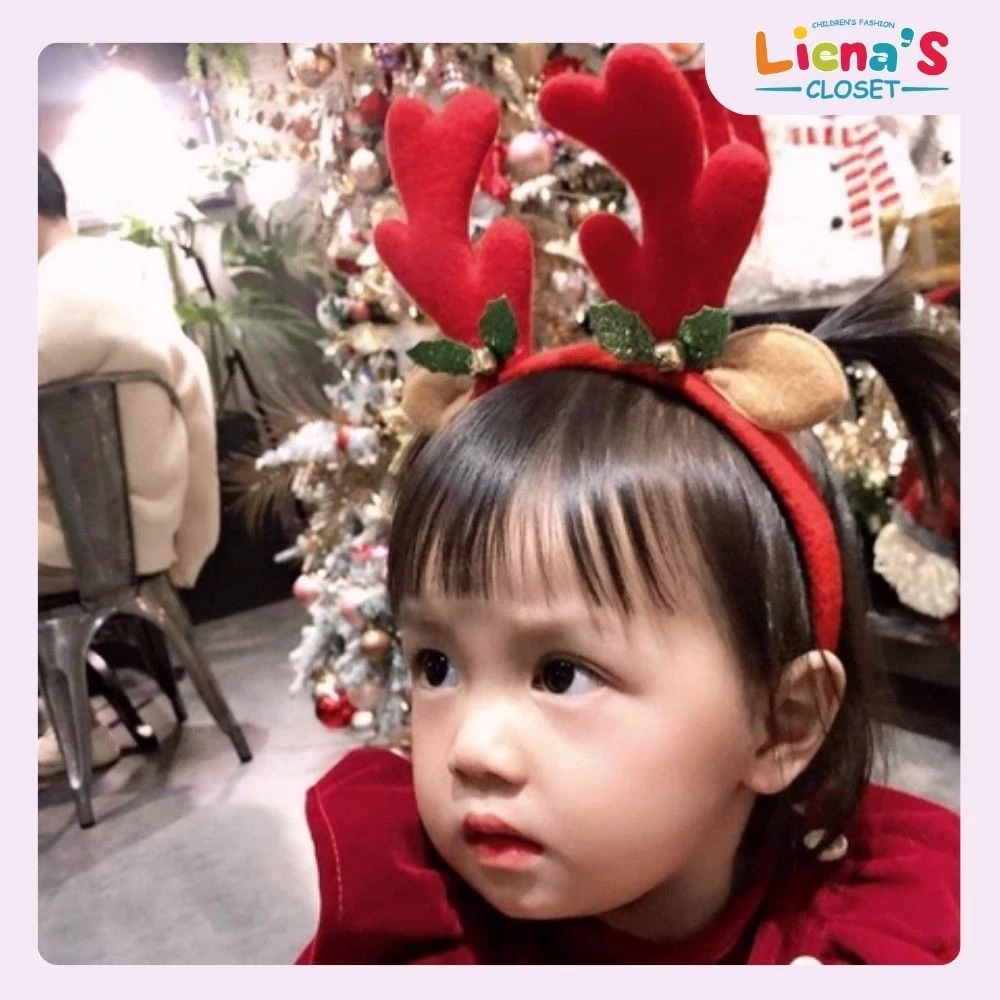 Bờm Cài Tóc Noel Nhung Loại 1 Sang Chảnh