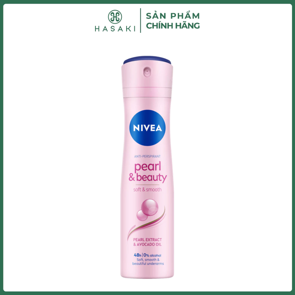 Xịt Ngăn Mùi Nữ Ngọc Trai Quyến Rũ Nivea Pearl & Beauty Anti-Perspirant Deodorant 150ml