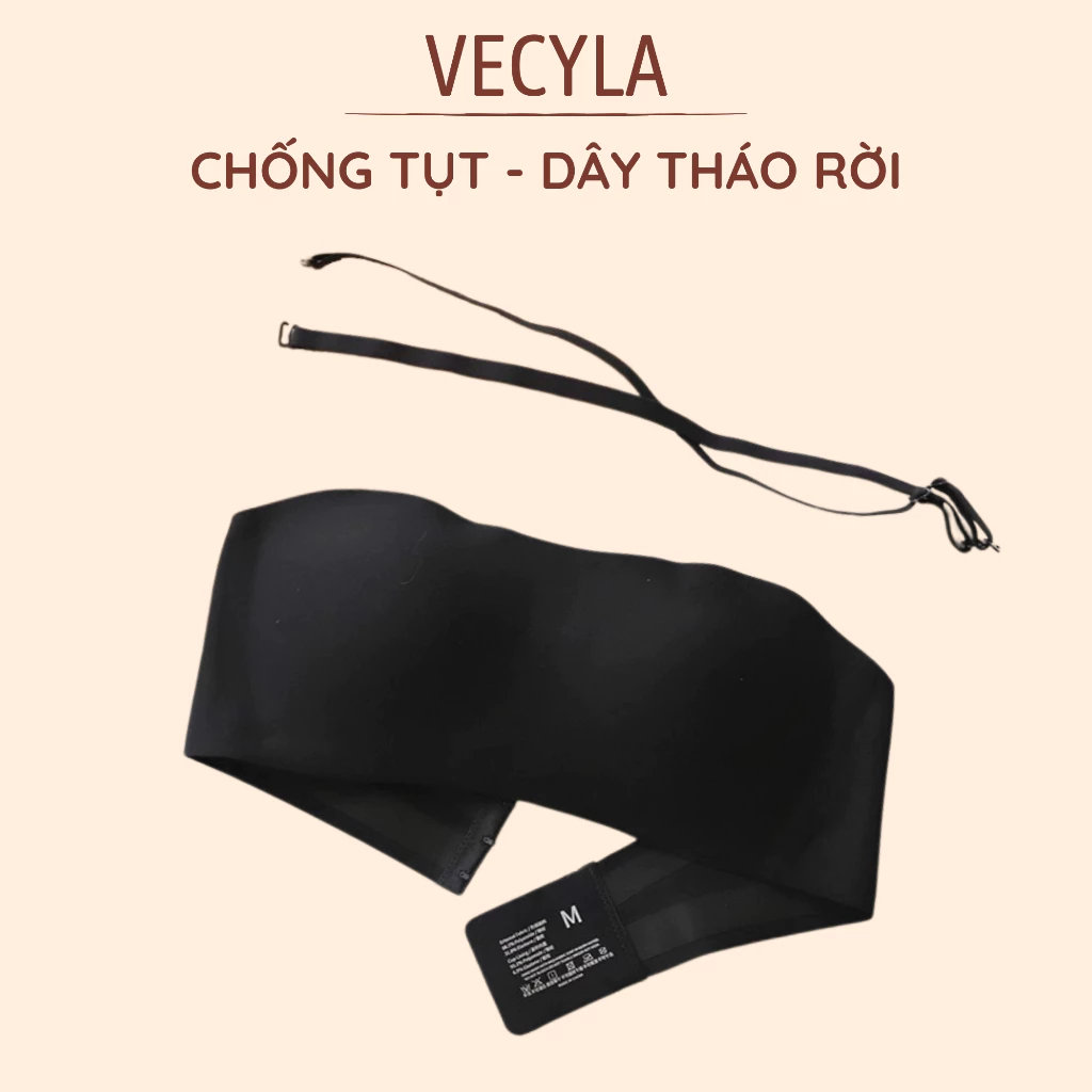 Áo lót nữ VECY LÁ - áo lót bra su lụa đệm mỏng bản to 4 móc cài 4033