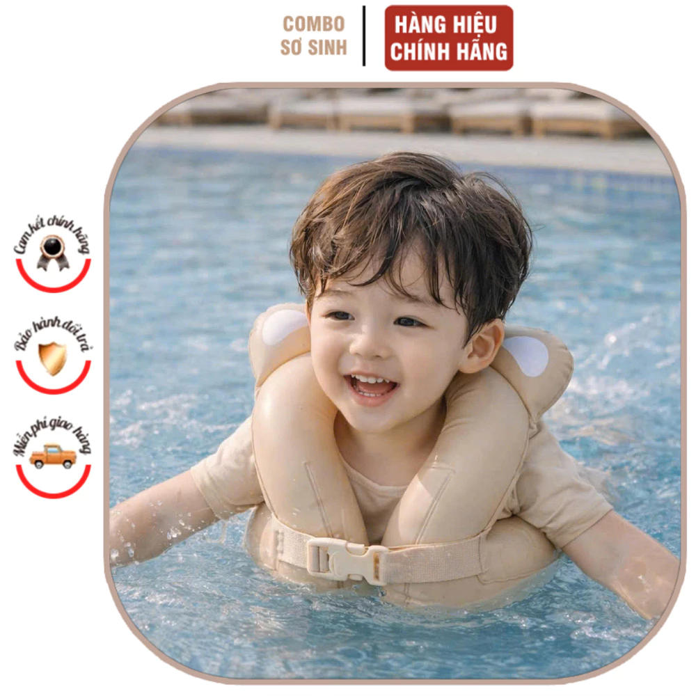Áo Phao Bơi Bar-rot Áo Phao Lưng Tập Bơi Kèm Dây Đeo Điều Chỉnh Được Cho Bé 12-20kg Hanghieuchobe