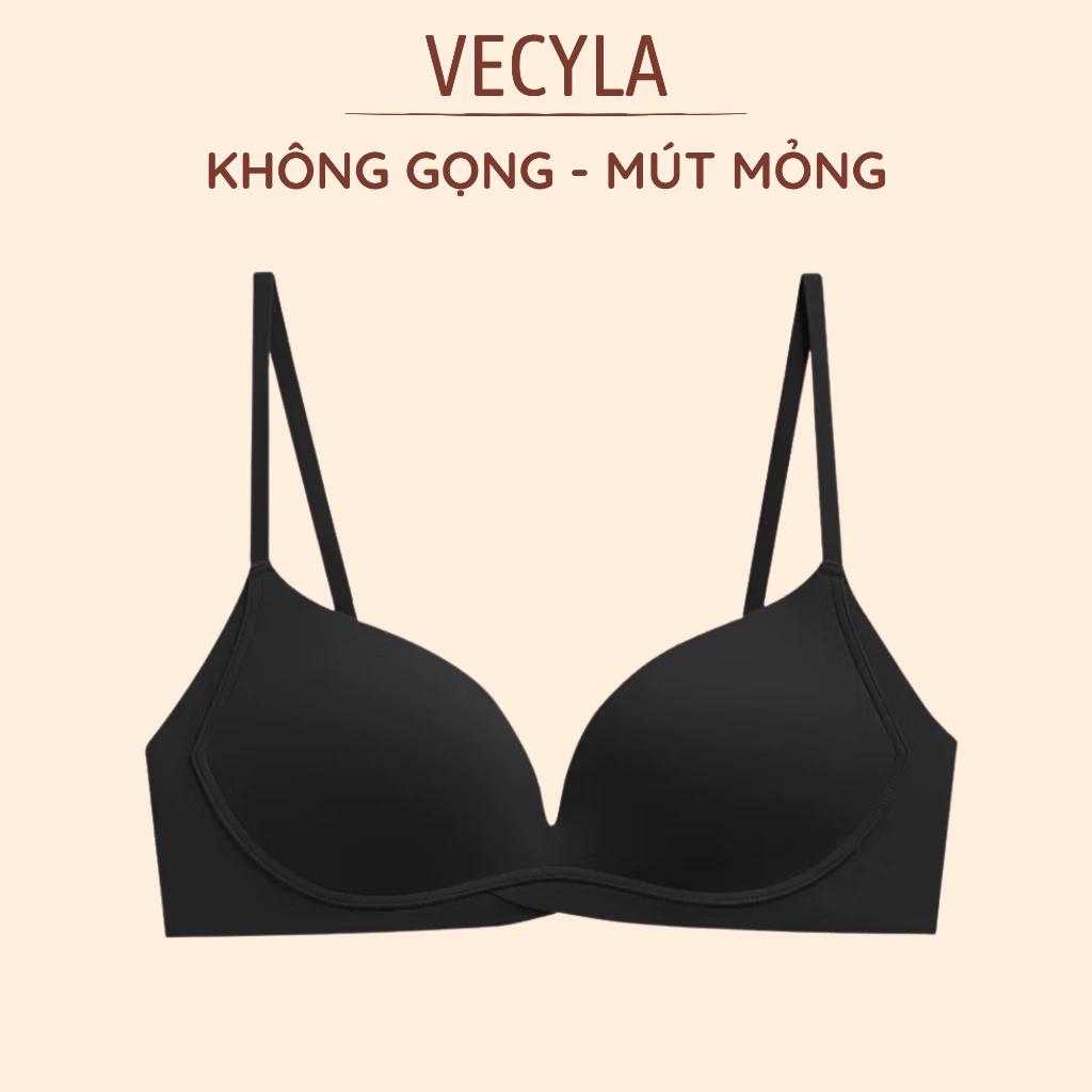 Áo ngực nữ VECYLA đúc su không gọng A 2223, áo lót nữ mút mỏng mềm mịn tôn vòng 1