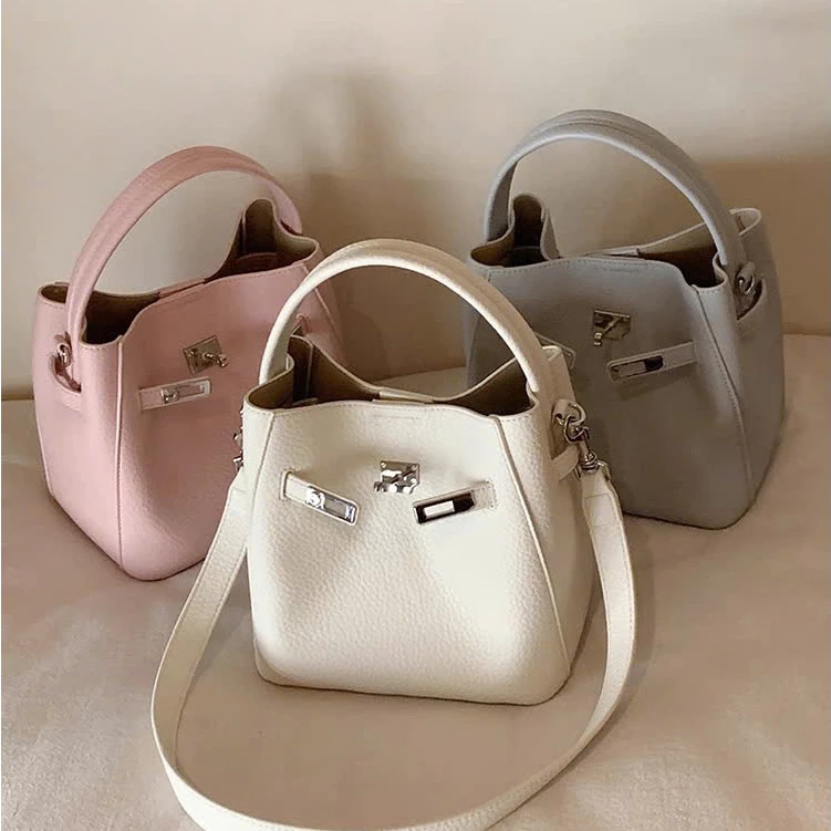 Túi nữ Túi dáng giọ chất da togo size 18 tặng ví mini mẫu mới 2026 X2233#