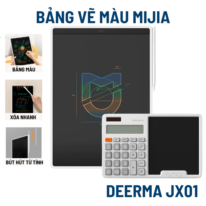 [COLOR] Bảng vẽ điện tử Xiao Mijia LCD 13.5 inch - Máy tính kèm bảng viết Deerma JX01