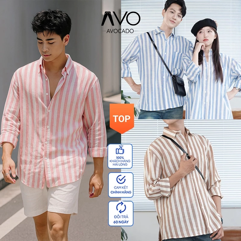 Áo sơ mi nam dài tay Áo cộc nam chất Đũi Lưới không nhăn xù thấm hút mồ hôi kiểu dáng hàn quốc chính hãng Avocado