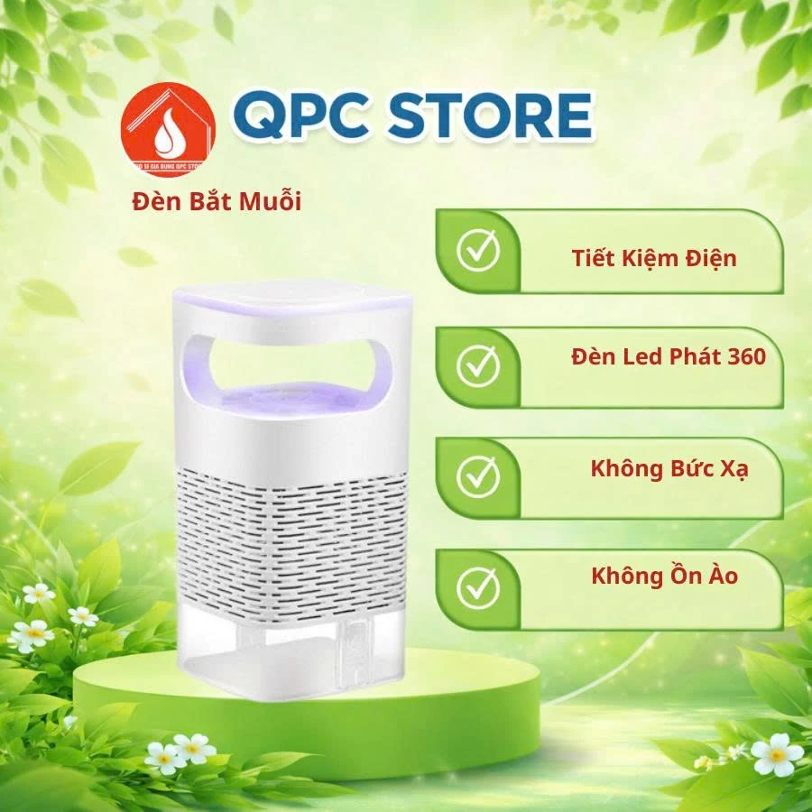 Đèn Bắt Muỗi Thông Minh Sử Dụng Sóng Âm - Máy Bắt Muỗi Tiêu Diệt Côn Trùng, ĐÈN BẮT MUỖI TỰ ĐỘNG