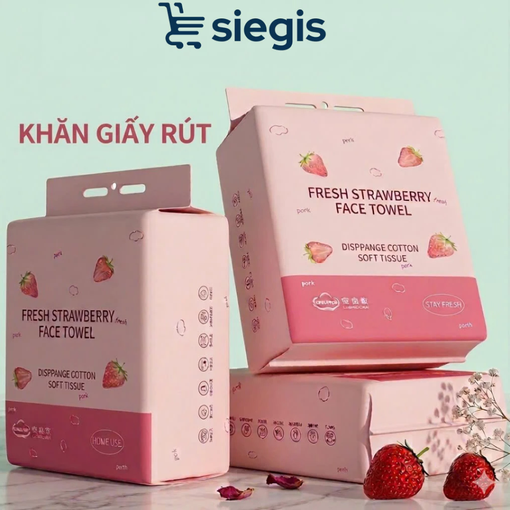 Khăn Giấy Rút Đa Năng Didooglt - Giấy Lau Siêu Dai An Toàn Mềm Mịn, Thấm Hút Tốt, Tiện Lợi