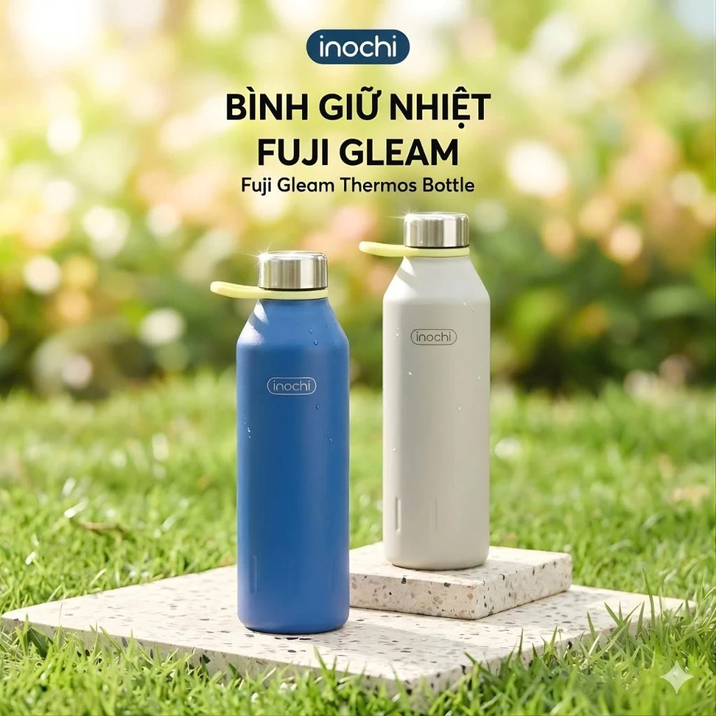 Bình Giữ Nhiệt Fuji Gleam Inochi 500ml - Inox 304 Giữ Nóng Lạnh 6H+ Sơn Tĩnh Điện Cao Cấp Chống Tràn