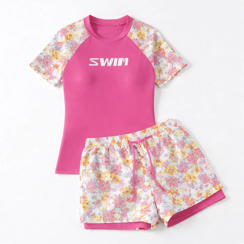 [Size 16-65kg] Set Bộ Bơi Cho Bé Gái & Và Mẹ Đồ Đi Biển Thời Trang Trẻ Em MOONBE - Bộ Bơi Trẻ Em Size Đại 35kg SWIM