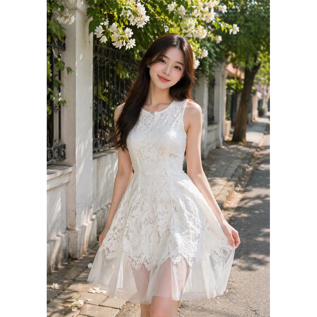 Đầm  Dự Tiệc La Rosa Sang Chảnh Chất Liệu Tafta Phối Tơ Cao Cấp, Đính Sang Trọng Vô Cùng Thanh Lịch Nữ Tính V1150