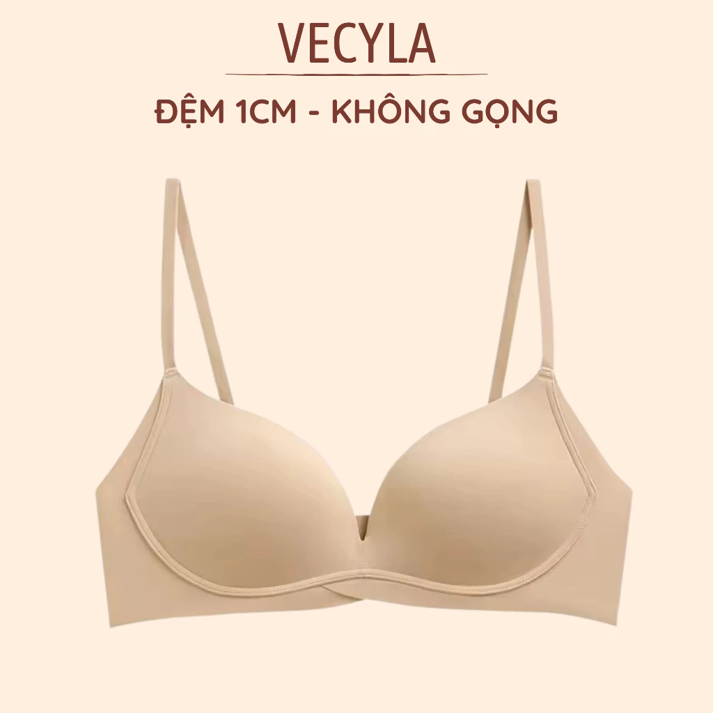 Áo ngực nữ VECYLA không gọng đúc su A 2223, áo lót nữ mút mỏng tôn vòng