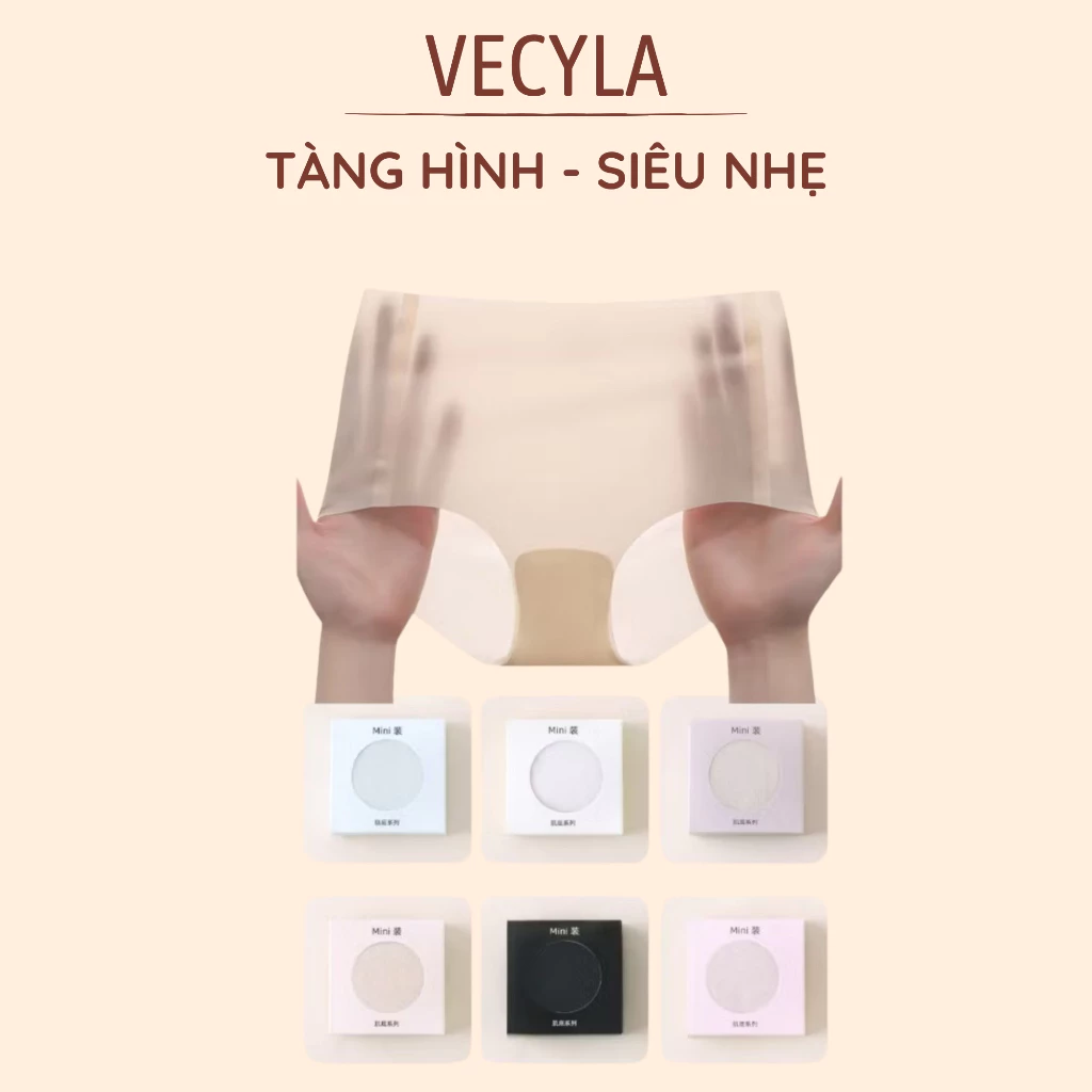 Quần lót nữ kháng khuẩn VECYLA, không viền may chất su thạch H3-01