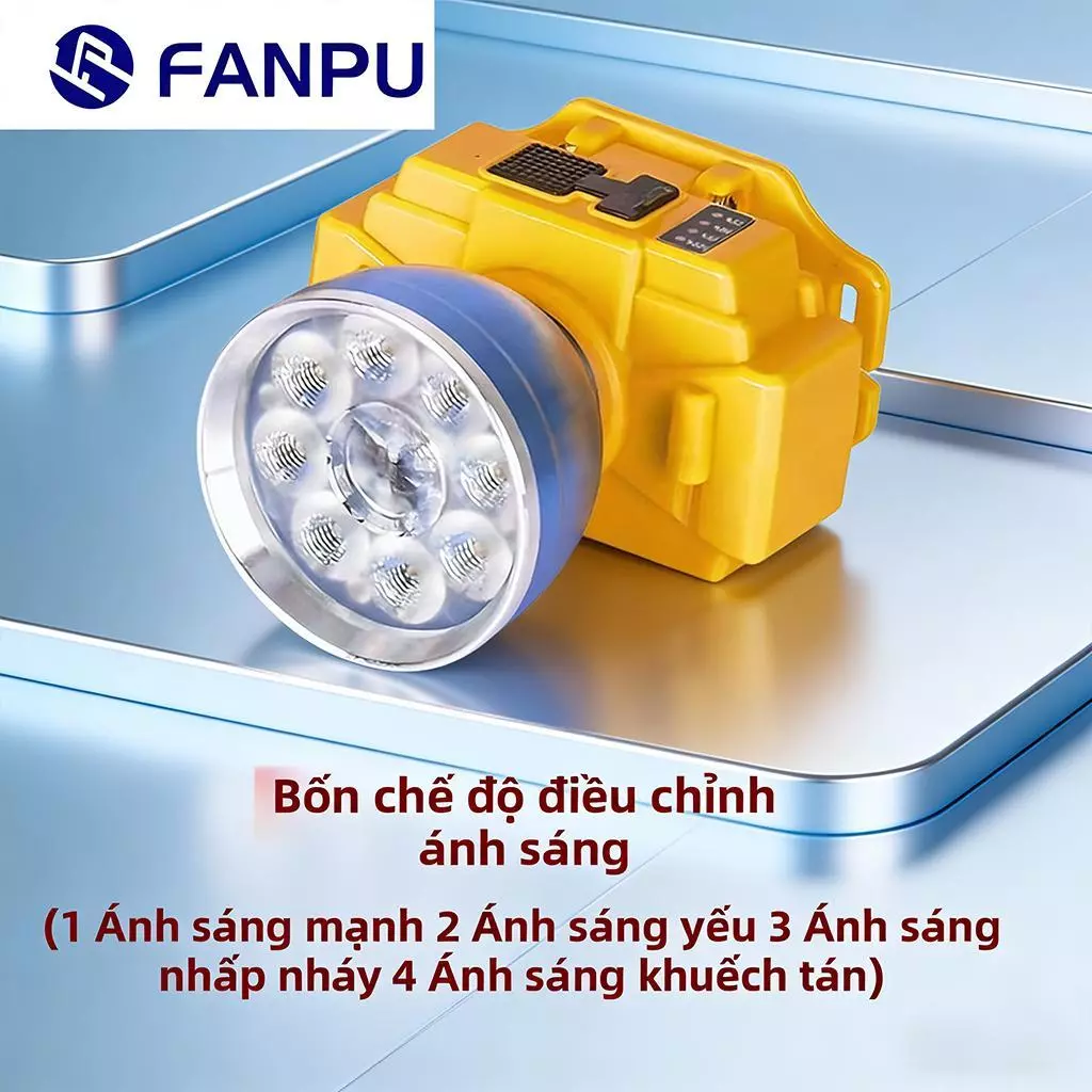 Đèn Led đa năng Siêu Sáng, Đèn Đội Đầu Ánh Sáng Trắng Công Suất Lớn, Chiếu Xa Lên Đến 200M