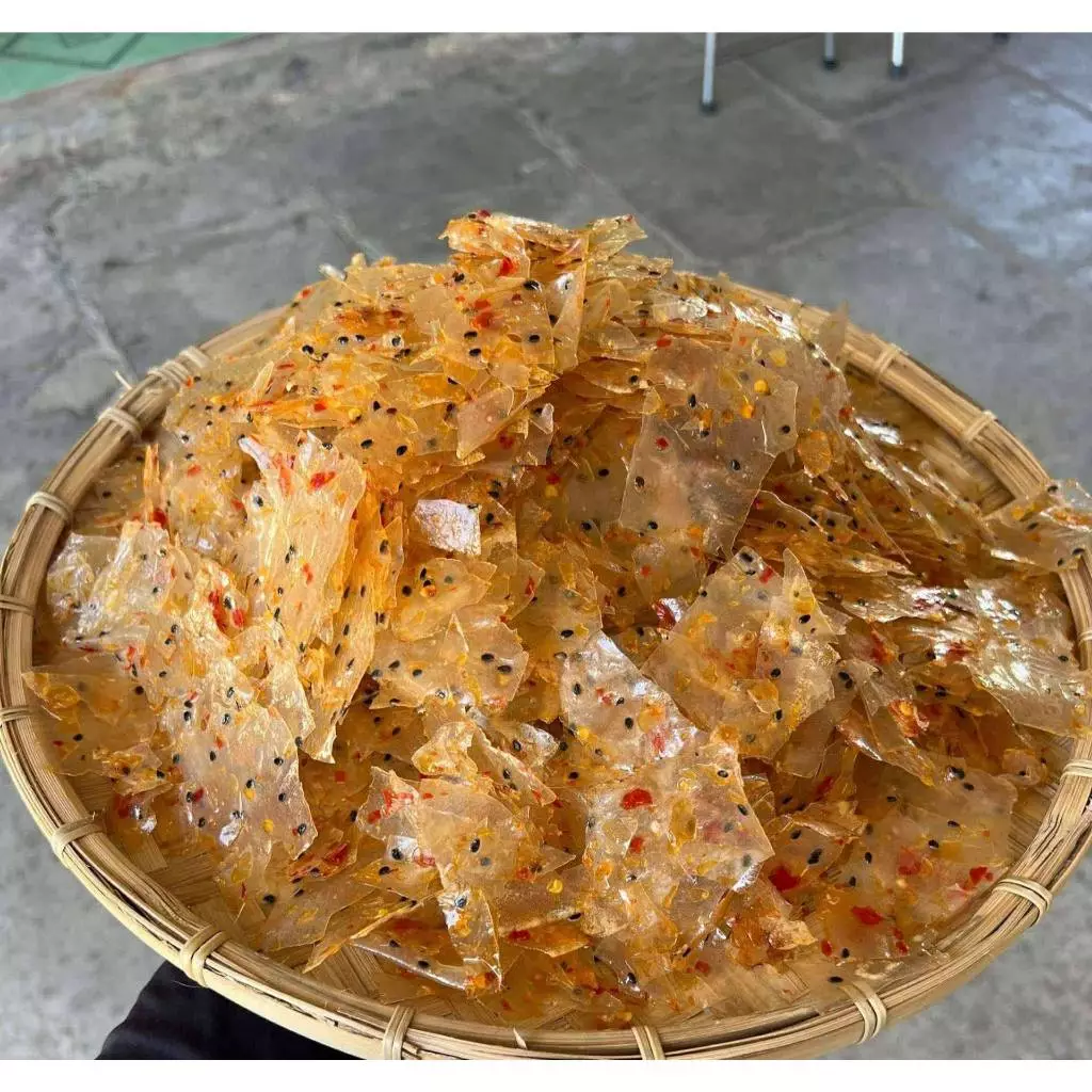 Túi 100gram bánh tráng mắm tỏi ớt Phan Rang giòn tan, dễ ăn