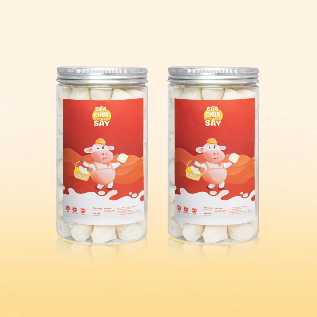 [COMBO] 02 Hũ Sữa Chua Sấy , Ăn Vặt Healthy, Chua Ngọt Tự Nhiên, Ít Đường Befresco