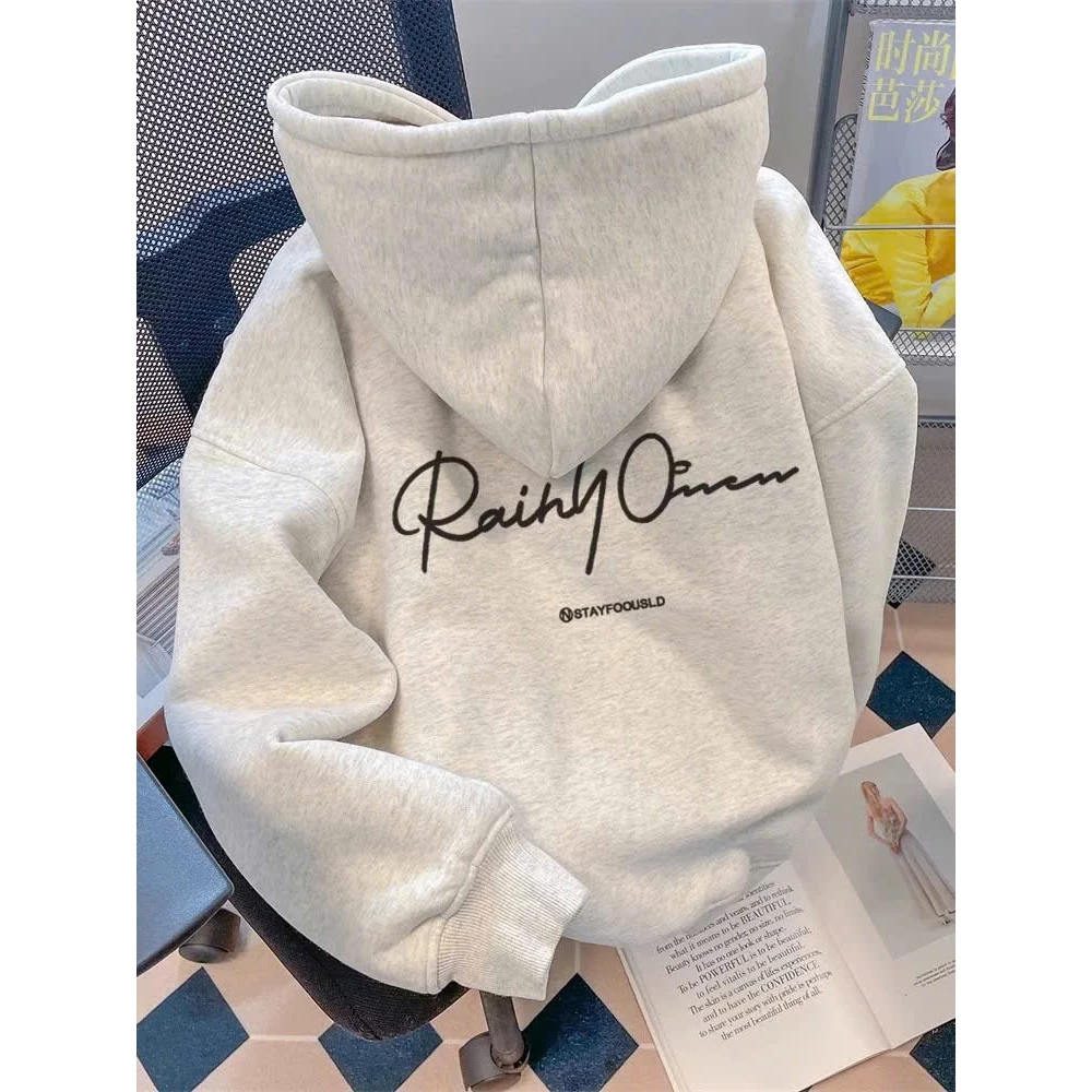 Áo Khoác Nỉ Hoodie Zip Khóa Kéo RAILY OMM Có Túi Trong Form Rộng Nam Nữ Chất Nỉ Bông Dày Dặn