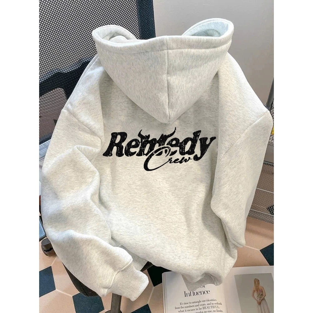 Áo Khoác Nỉ Hoodie Zip Khóa Kéo REMEDY Có Túi Trong Form Rộng Nam Nữ Unisex