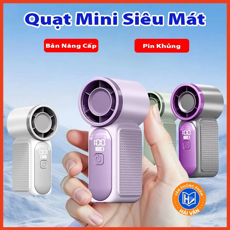 Quạt cầm tay S1 Mini tốc độ cao, pin 1800mAh làm mát nhanh, 100 mức gió, quạt tích điện S1 Mini Thiết Kế Đẹp Nhiều Mẫu