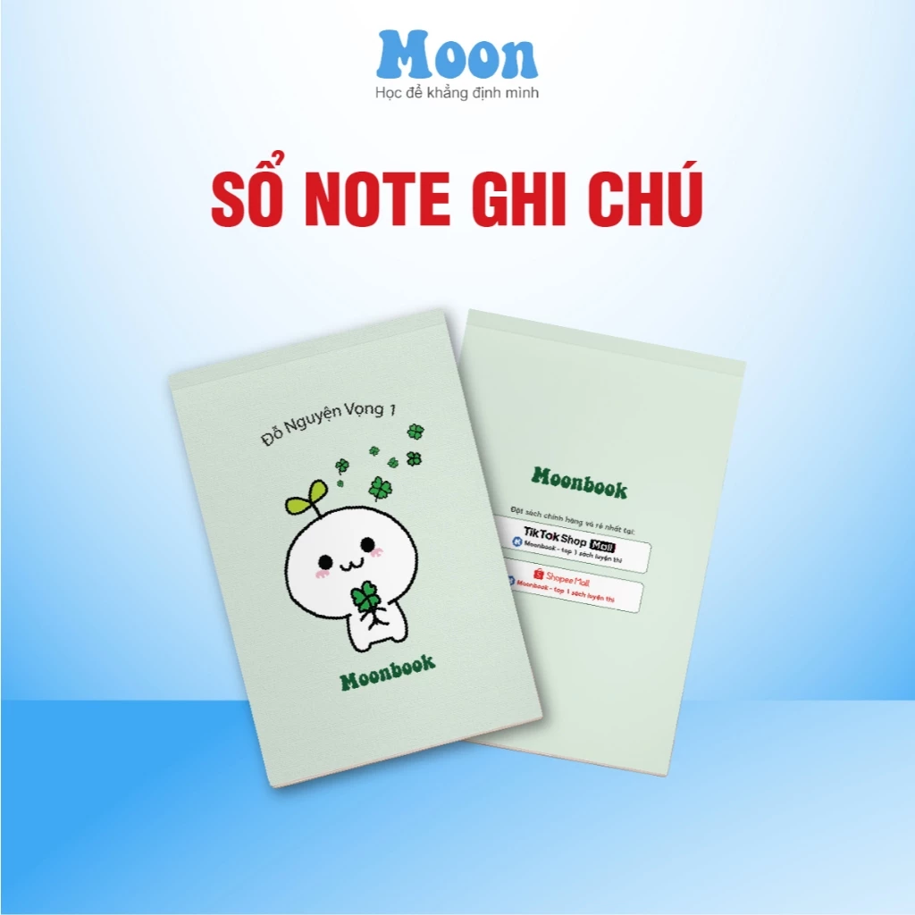 Sổ tay ghi chép mini ,sổ note từ vựng, sổ todolist lên kế hoạch hàng ngày, 100 trang moonbook
