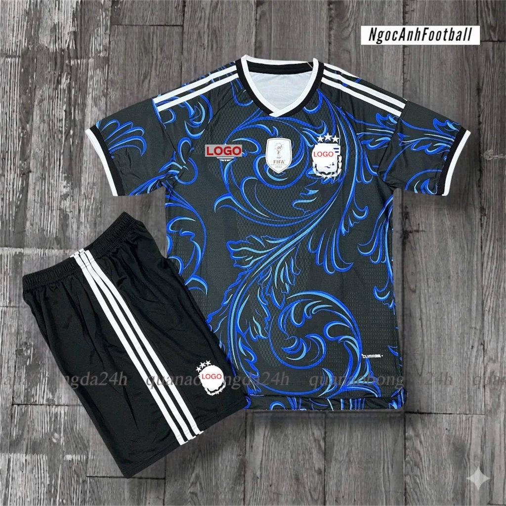 Bộ Quần Áo Đá Banh ĐT Argentina WC 2026 - Vải Mè Thái, full logo