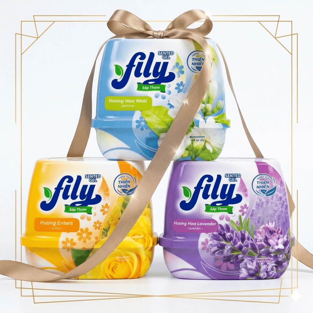 COMBO 3 Sáp Thơm Phòng Khử Mùi Fily - Sáp Khử Mùi Thơm Phòng Hương Thơm Dịu Nhẹ Cho ô tô, tủ quần áo
