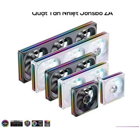 <FULL VAT> Quạt tản nhiệt - Fan case Jonsbo ZA - 120 , ZA - 240 , ZA - 360 | Gió xuôi - Gió ngược
