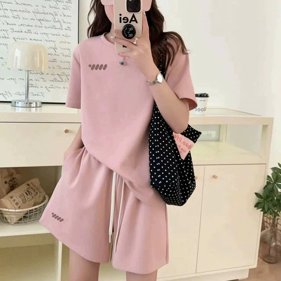 SET Bộ Quần Áo Nam Nữ 3 Màu Unisex - Chất Cotton Thoáng Mát, Mặc Đi Chơi Du Lịch 4 phẩy Genz