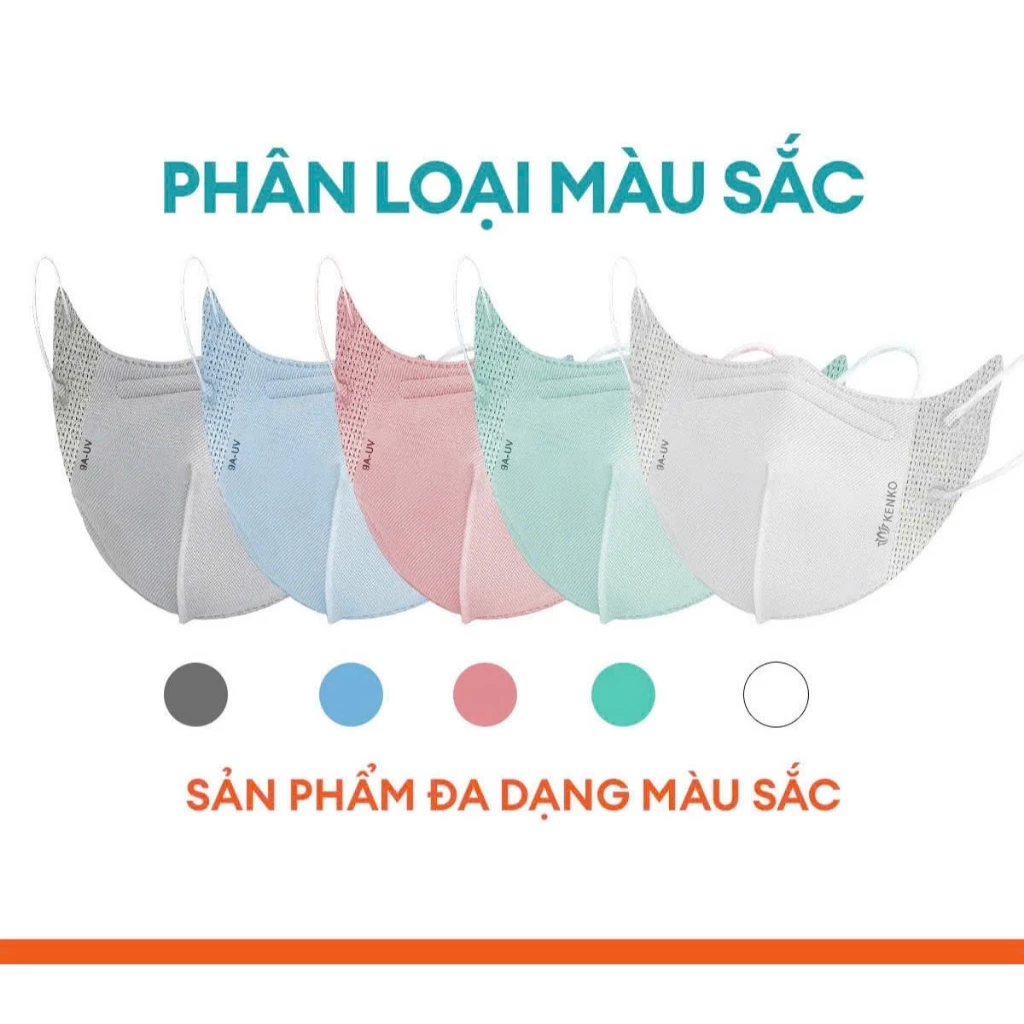 [ Sét 50 Cái] Khẩu trang 9A PRO MASK Airfit, khẩu trang KENKO phiên bản cao cấp