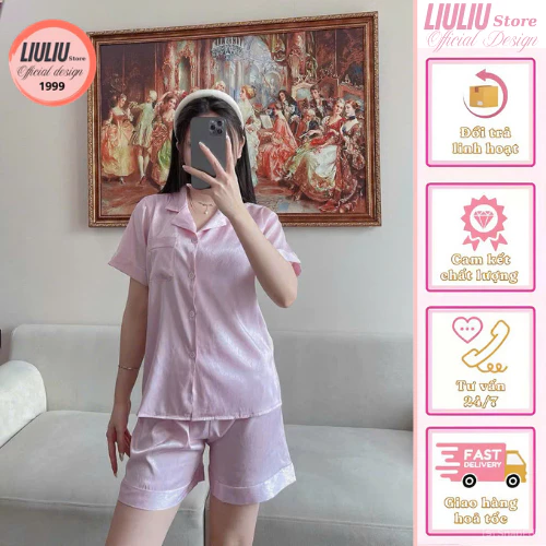 💫 Set Đồ Lụa Xước 💫 Nhẹ Mát - Không Nhăn - Mặc Cực Xinh 💖