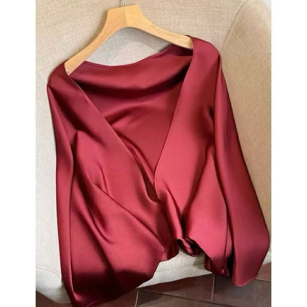 Áo khoác lụa dài tay dáng rộng nhiều màu sang chảnh NV833 Áo khoác lụa phong cách sang trọng tiểu thư dễ phối đồ
