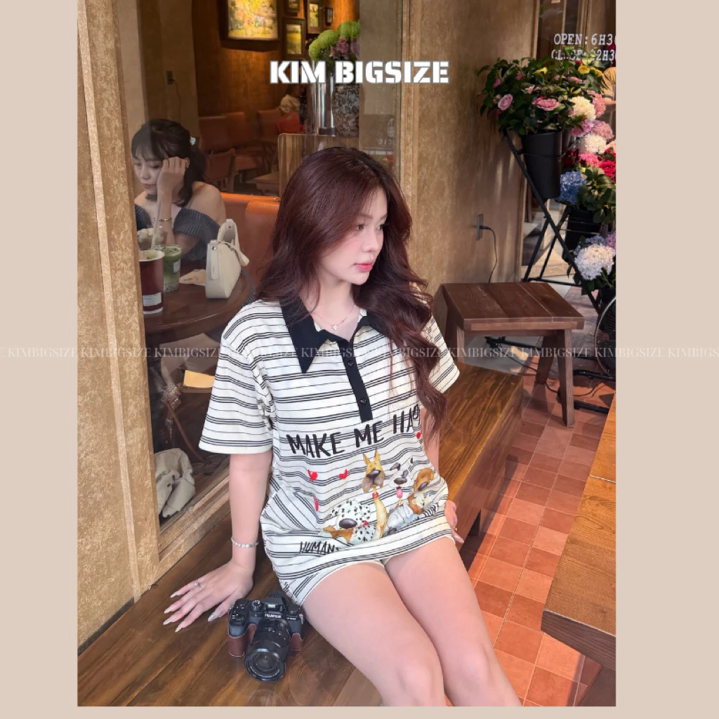 Set bộ nữ hoạ tiết hoạt hình bigsize(55-85kg)[KIMBIGSIZE]