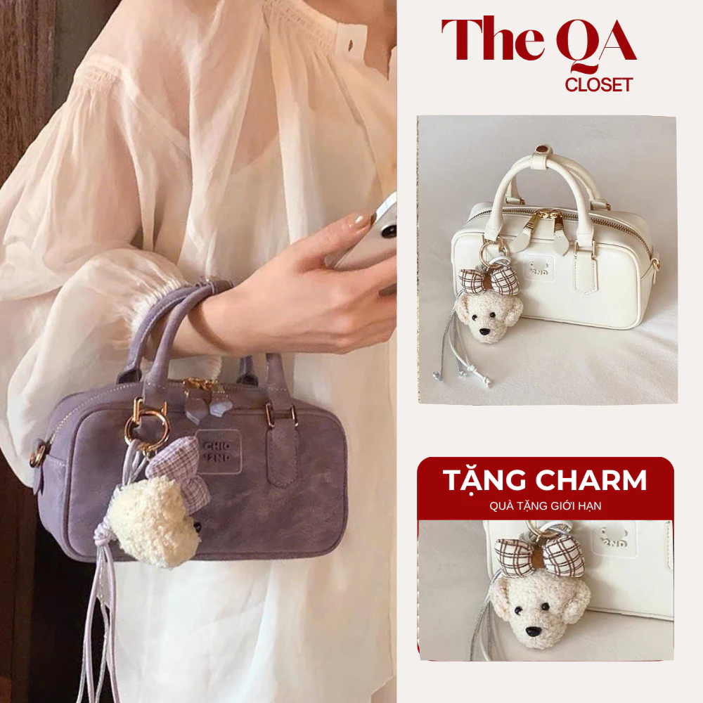 [GIẢM 25K] Túi Xách Nữ Dáng Trống Mini QA Bag Chất Da Cao Cấp Phong Cách Vintage Hàn Quốc